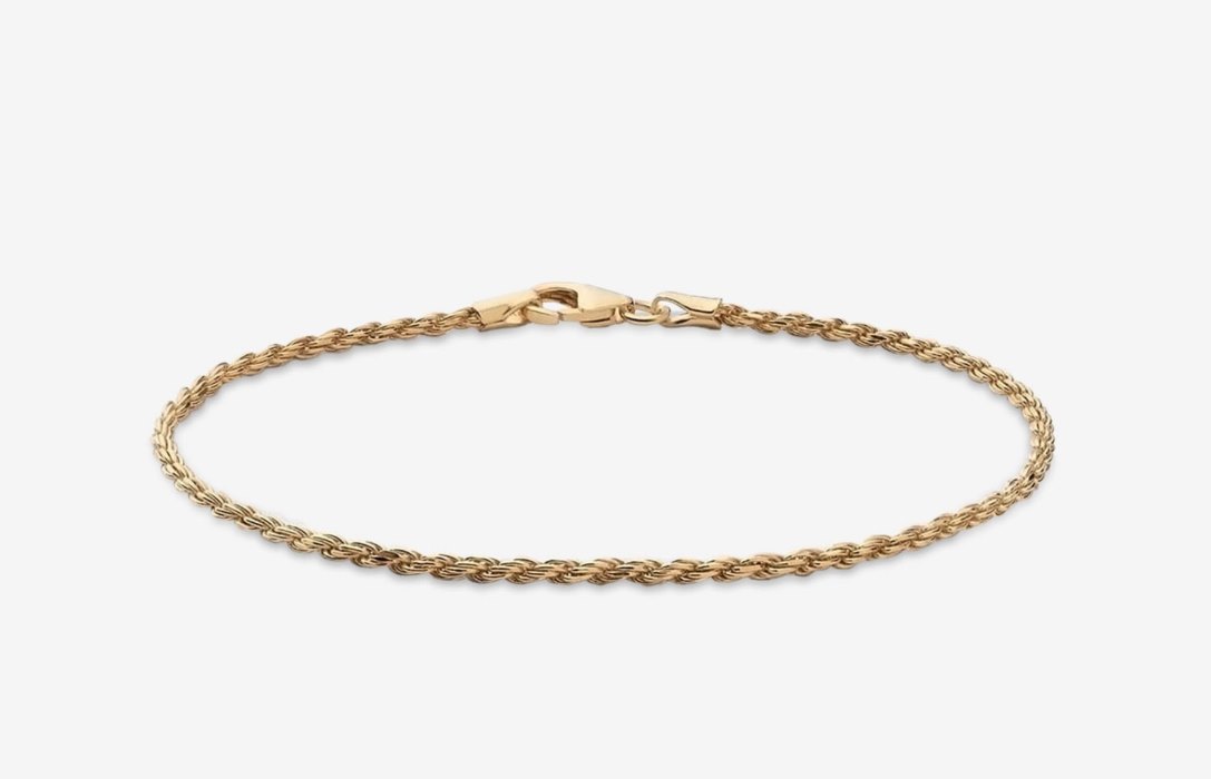 Oliver Cabell 2mm Rope Chain Armband Herren Gold | CH482-24