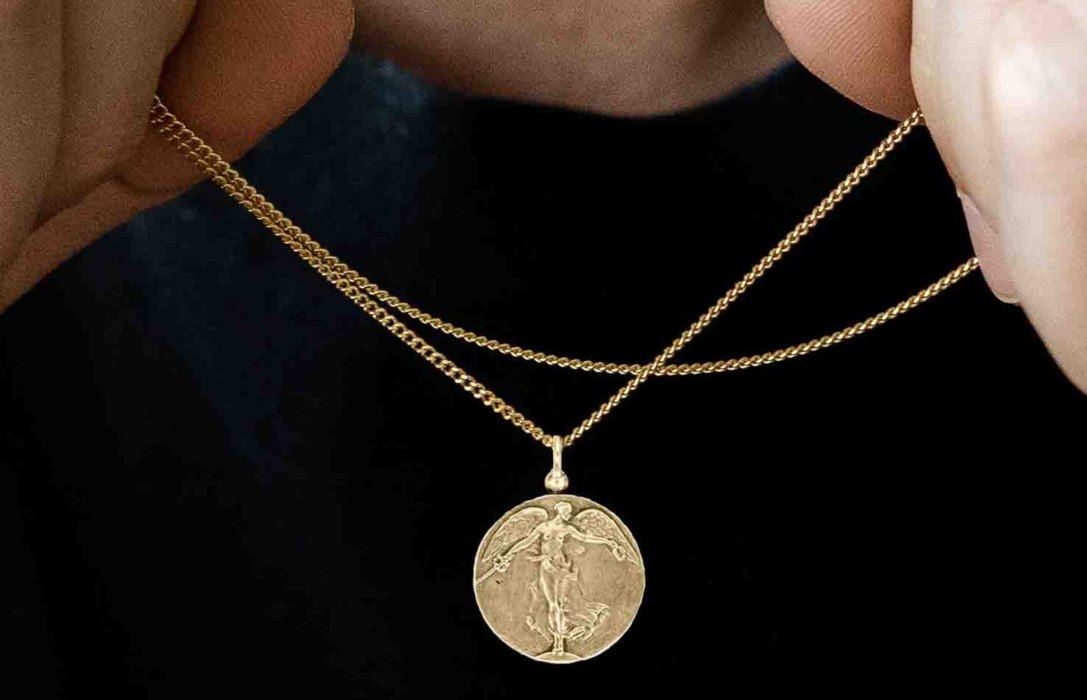 Oliver Cabell Angel of Mercy Pendant Ketten Damen Gold | CH220-69