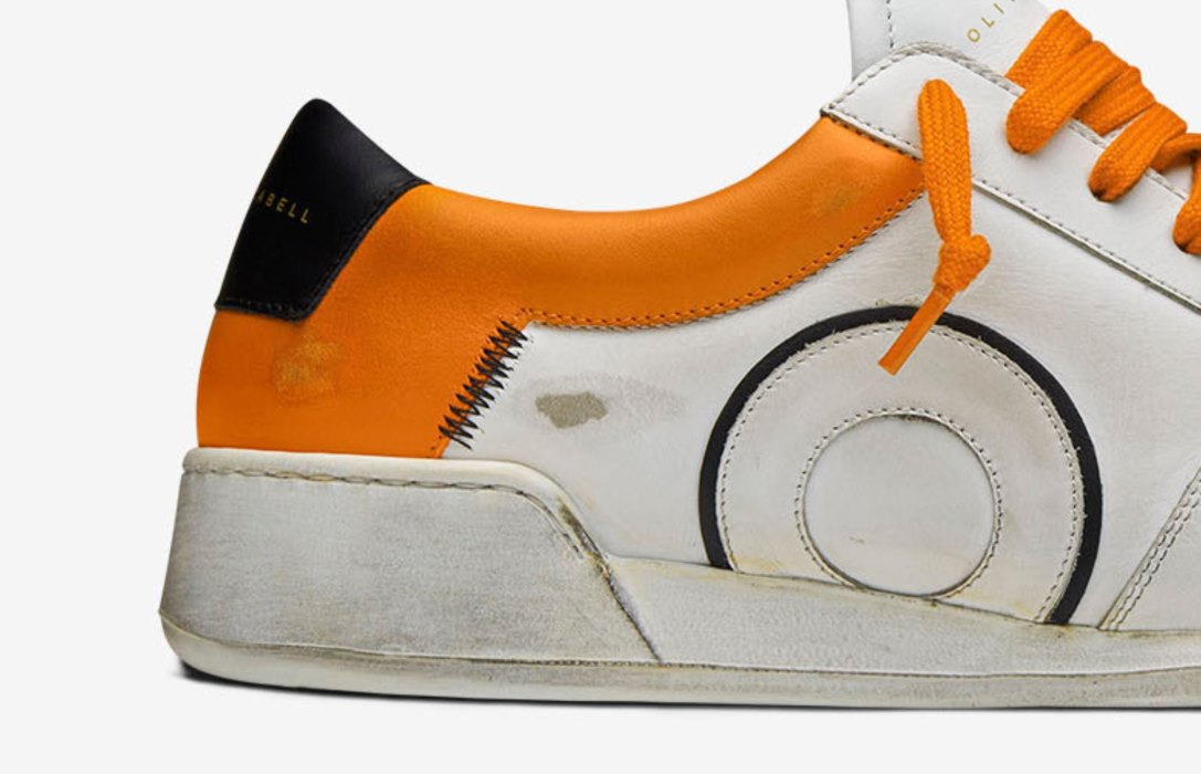 Oliver Cabell Court Sneakers Herren Weiß Orange | CH597-04