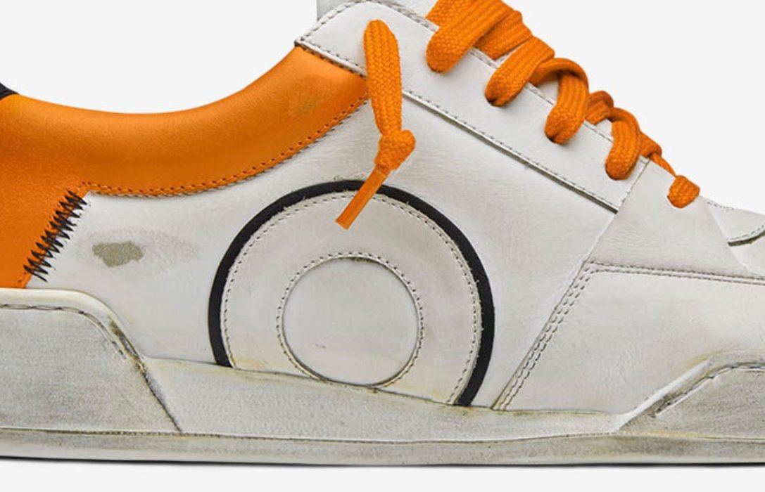 Oliver Cabell Court Sneakers Herren Weiß Orange | CH597-04