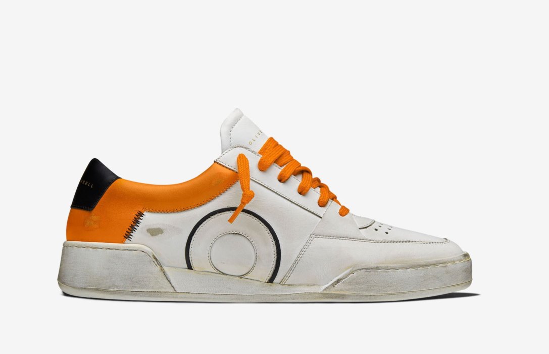 Oliver Cabell Court Sneakers Herren Weiß Orange | CH597-04