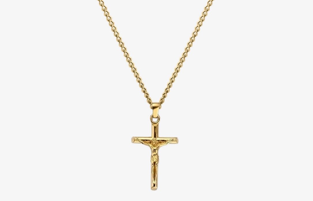 Oliver Cabell Cross Pendant Ketten Herren Gold | CH311-13