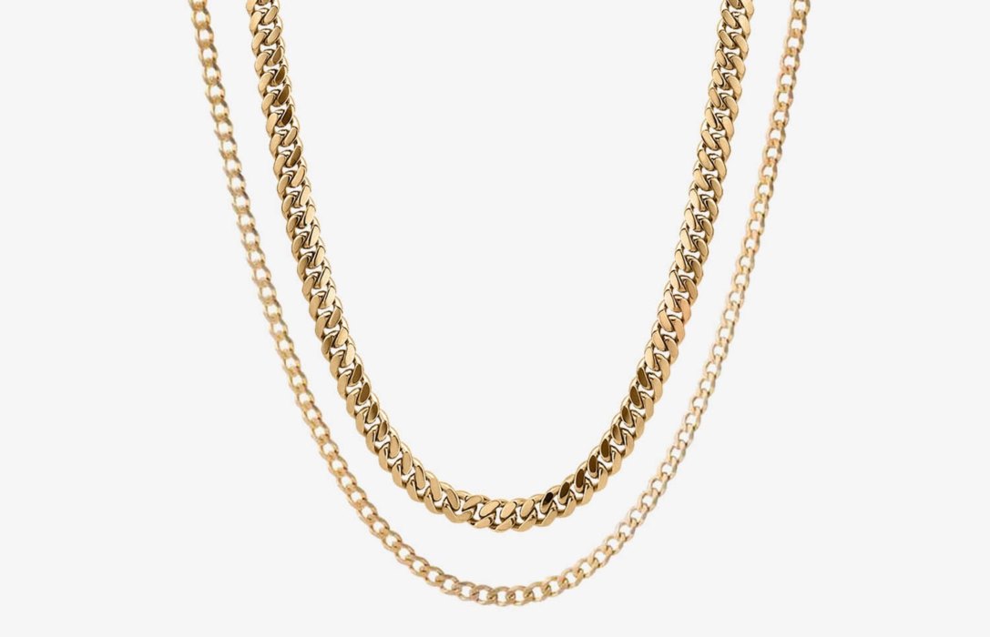 Oliver Cabell Cuban Chain Set Herren Gold | CH936-16