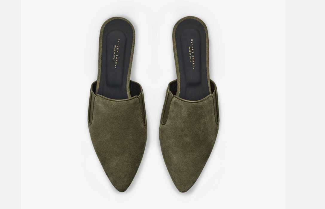 Oliver Cabell Dream Mule Flats Damen Olivgrün | CH720-71