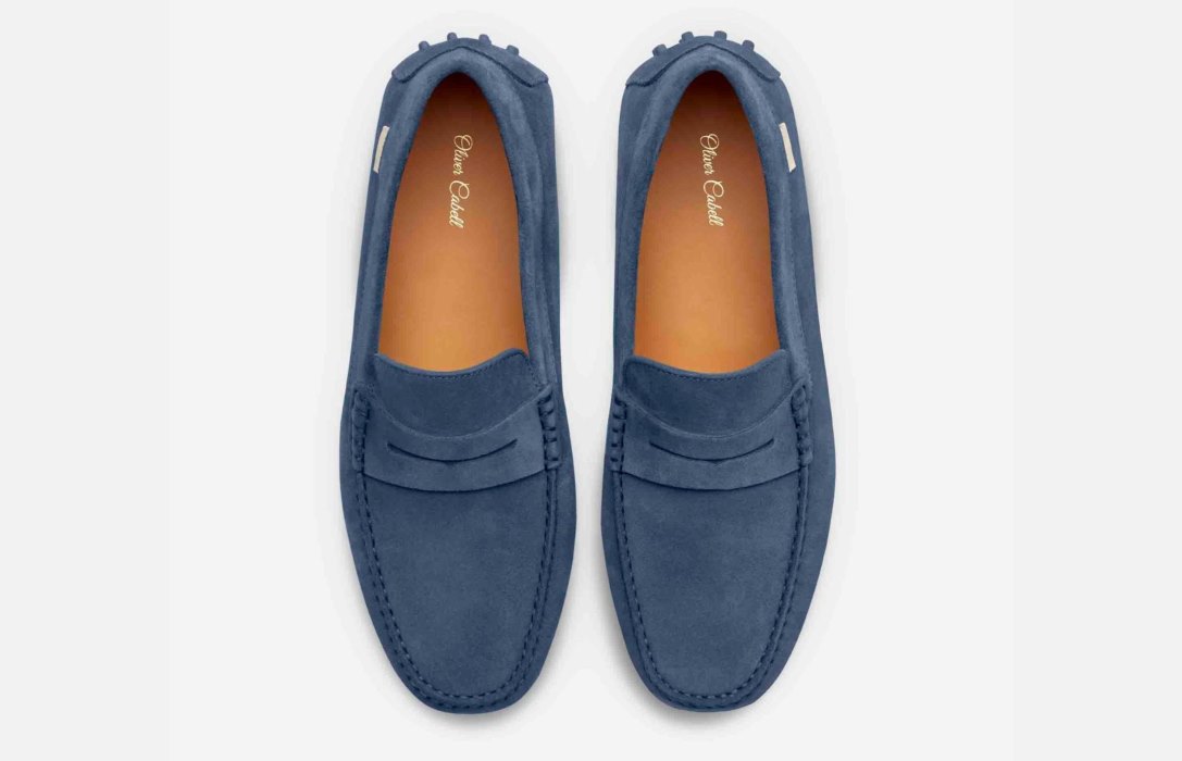 Oliver Cabell Driver Flats Damen Blau | CH732-82