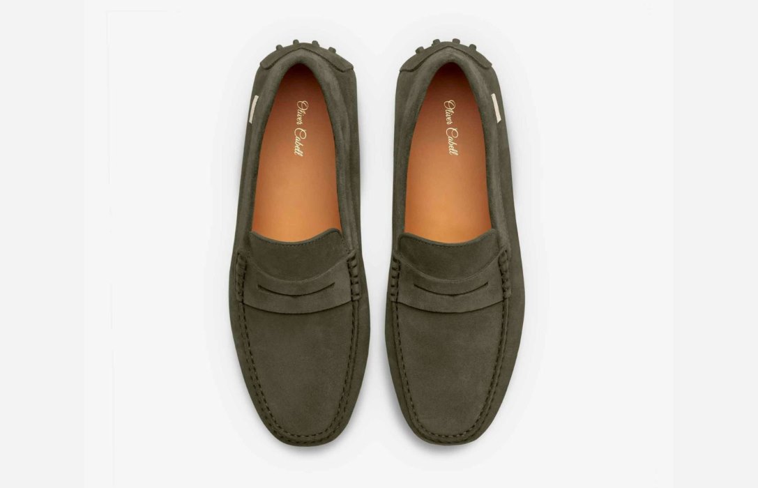 Oliver Cabell Driver Flats Damen Olivgrün | CH336-95