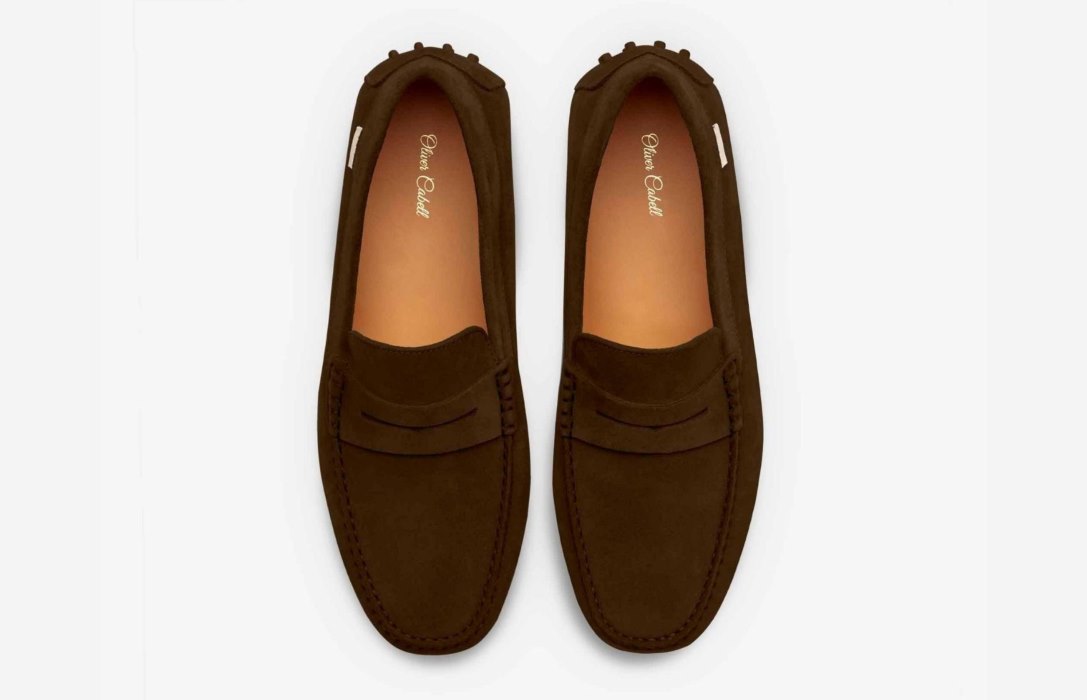 Oliver Cabell Driver Flats Damen Schokolade | CH015-55