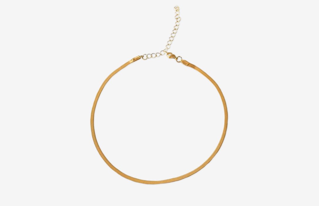 Oliver Cabell Herringbone Choker Damen Gold | CH048-35