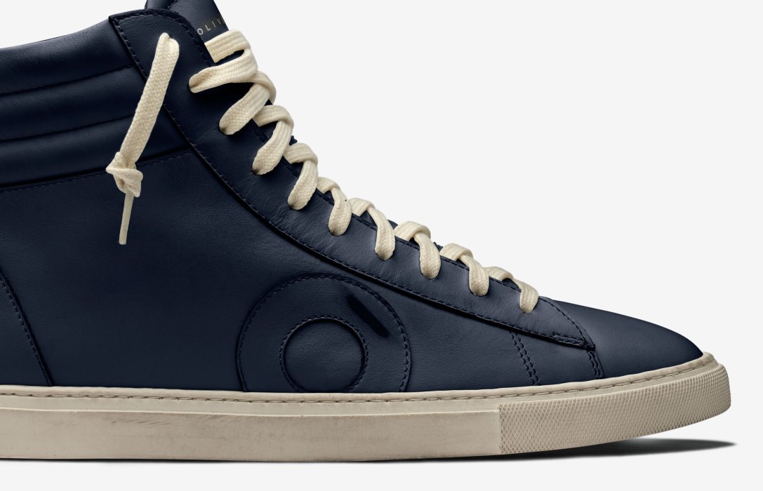 Oliver Cabell Jabbar High High Top Sneakers Herren Navy | CH454-84