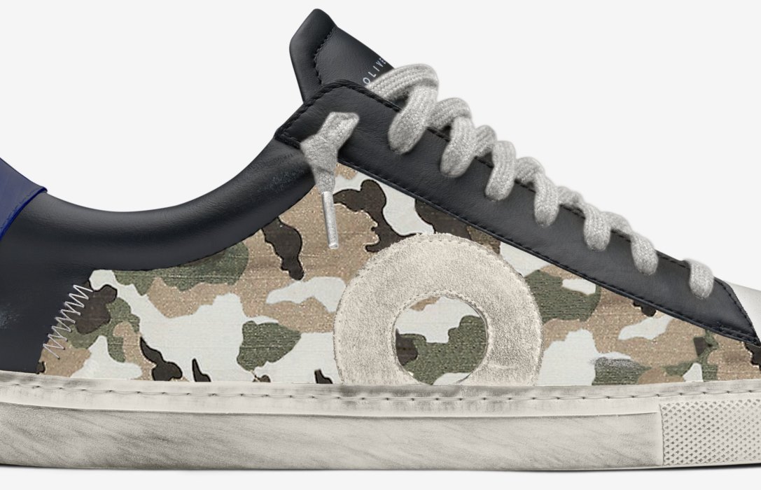 Oliver Cabell Low 1 Low Top Sneakers Herren Camouflage | CH239-79