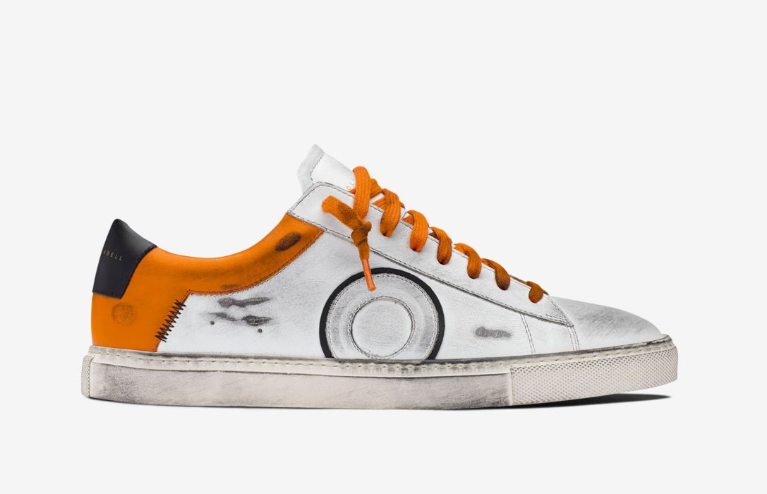 Oliver Cabell Low 1 Low Top Sneakers Herren Weiß Orange | CH392-65