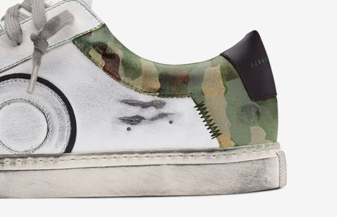 Oliver Cabell Low 1 Low Top Sneakers Herren Weiß Camouflage | CH407-13