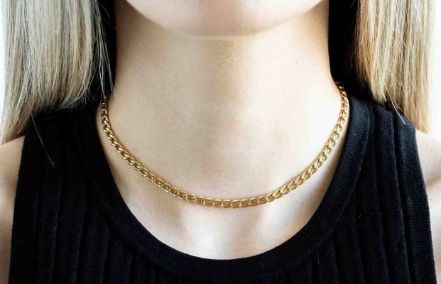 Oliver Cabell Chain Choker Damen Gold | CH710-16