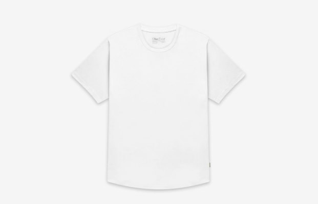 Oliver Cabell Curved Hem Tee Herren Weiß | CH101-78