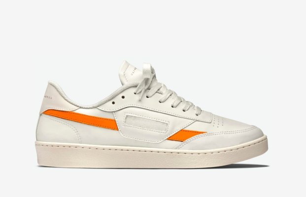 Oliver Cabell Vegan 481 Low Top Sneakers Damen Weiß Orange | CH350-89